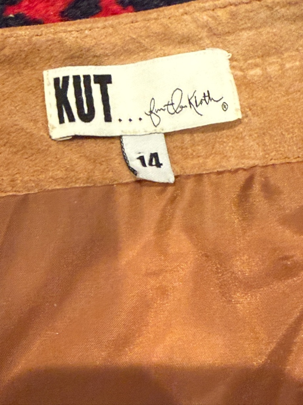 Kut from the Kloth Camel Suede Mini Skirt - Picture 3 of 5